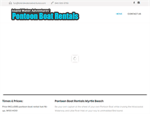 Tablet Screenshot of boatrentalsmyrtlebeach.com